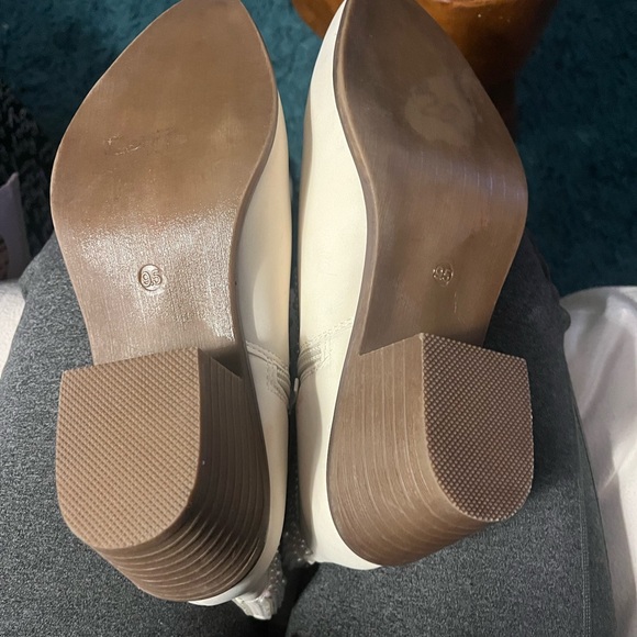 Olivia & Kate Women's White Embellished Ankle Boots - Picture 7 of 7